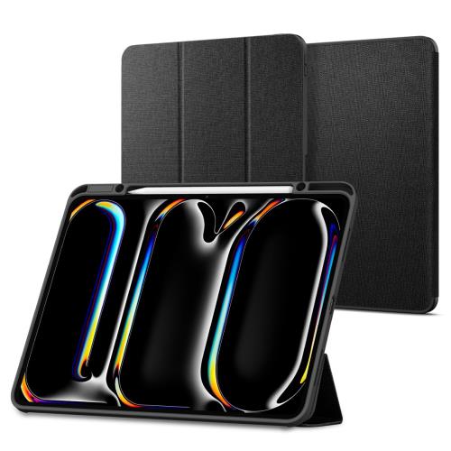 Spigen M5/M4 (2025/2024) ケース スタンド 耐衝撃 すり傷防止 ファブリックカバー オートスリープ アーバン・フィット ACS07011 ()