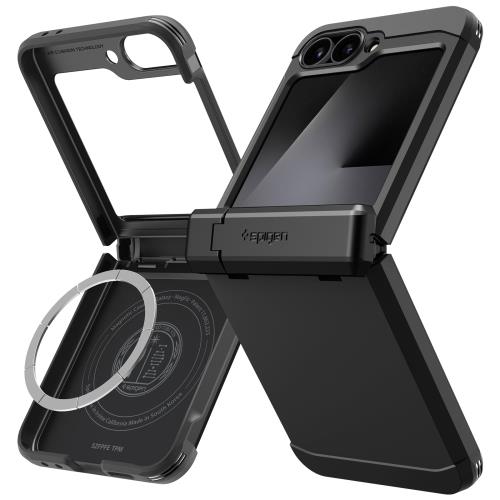 Spigen 創業18年の技術力Galaxy Z Fold7 ケース ヒンジ保護 耐衝撃 MagFit対応 キックスタンド付き 指紋防止 レンズ保護 タフアーマー・プロ・マグフィット ACS09550 (シエラブルー)