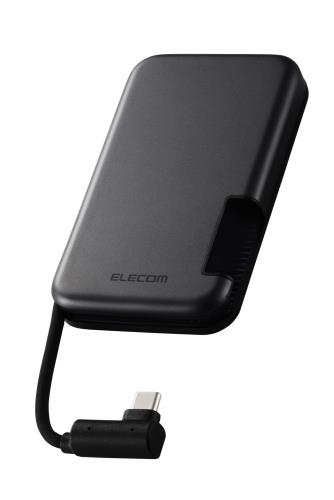 エレコム 外後ばらいSSD 1結核症 USB3.2(Gen2) Type-C 有線テレビ一体型 iPhone15 / 15Pro 相応う ESD-EPB1000GBK