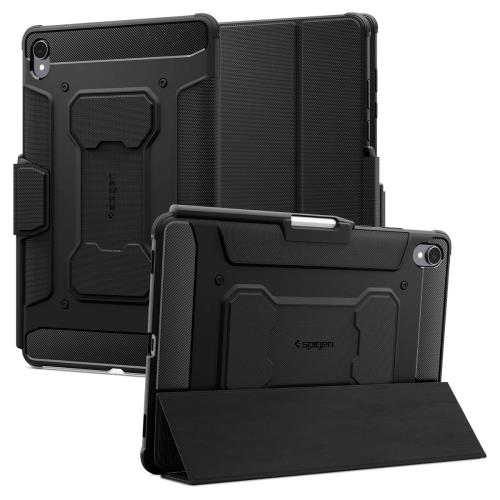 Spigen ケース (2025年モデル) 保護カバー 衝撃吸収 耐衝撃 エア・クッション 米軍MIL規格 スタンド 落下防止 ラギッド・アーマー・プロ ACS10150 ()