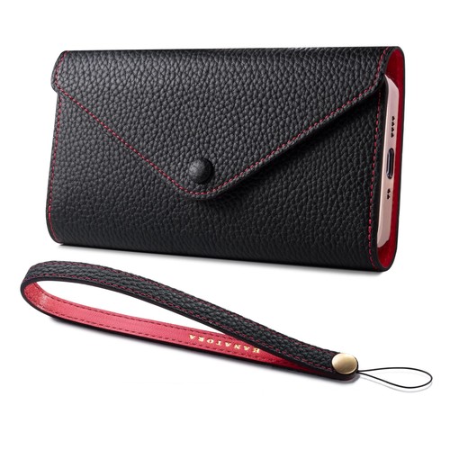 HANATORA for iPhone 入れもの 万覚え帳型 本革 スマホケース スマホ 照明ランプ 同盟罷工さあ美 付き添い人 シュリンクカーフレザー 差し上げ物 磁石なし WH-13-Taupe トープ / グレージュ / 黒いこと iPhone13 三つ折り