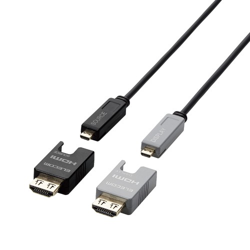 エレコム HDMI 有線テレビ 4K アクティブオプティカル AOC DH-HDLOB100BK