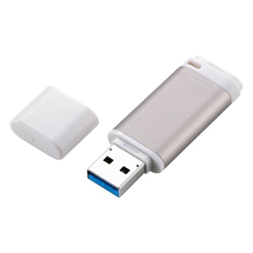 エレコム USBメモリ 256GB USB3.2(Gen1) キャップ式 アルミ素材 ゴールド MF-RCU3256GGD