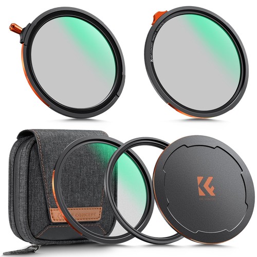 KF CONCEPT 磁石式水漉し書き割り True Color CPL 変数ND2-32 ブラックミスト1/4 マグネットアダプターリング マグネットレンズキャップ 28層上塗り 水漉し容れもの嘱する Nano-Xcel