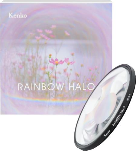 ケンコー(Kenko) プリズムフィルター レインボーハロ 82mm 渦巻きボケ効果光のリング効果 ソフトケース付 ガラス製 738214