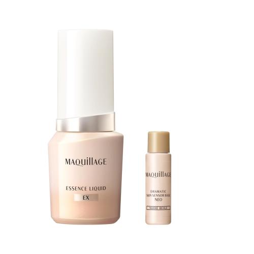 マキアージュ エッセンスリキッドEX オークル20 化粧下地小型つき 24mL+8mL SPF50+ | ファンデーション | リキッド状 | 無香料 | 2025年モデル オンライン 毛穴カバー つや 透明感 ファンデ美容液
