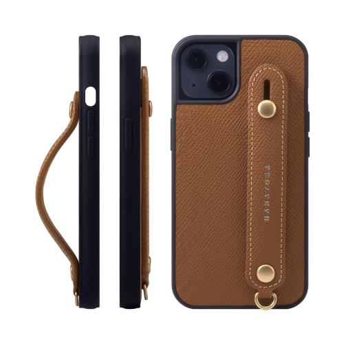 HANATORA for iPhone 16ProMax ケース 本革 耐衝撃 背面ベルト スマホケース スマホ スタンド機能 ネック ストラップ 付き エンボスレザー ギフト マグネットなし ヴェールクリケット+オレンジ NGH-16ProMax-VertCriquet-OG