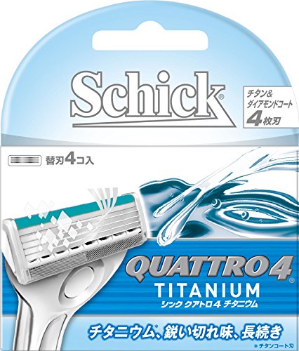 今めかしい Schick クアトロ4 4枚刃 チタニウム 替刃 4コ入