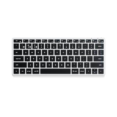 SATECHI Slim X3 薄型 Bluetooth ワイヤレスキーボード 無線? US QWERTY 配列、バックライト付テンキー パッド、マルチペアリング対応 ? MacBook Air Pro M5/M4、Mac Mini、iPad Air Pro、iMac 他対応 ?