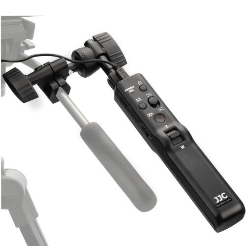 JJC 多機能 ビデオカメラ リモコン パンバー リモートコントロールSony カメラ/ビデオカメラ 向けソニー α9III FDR-AX45 FDR-AX55 FDR-AX33 FDR-AX60 FDR-AX700 FX30 ILME-FX2 ILME-FX2Bなど対応 接続ケーブル 2本付属 (マルチ/Lanc端子) ズーム機能 バルブ撮影 三脚 外付け