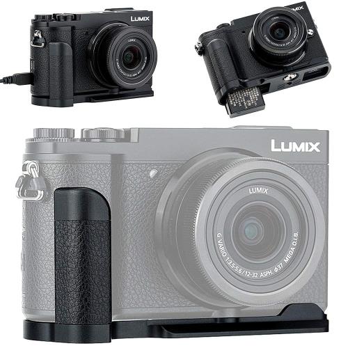 JJC 金属ハンドグリップ Panasonic Lumix GX7 Mark III II GX7M3 GX7M2 用 DMWHGR2 互換 電池交換便利