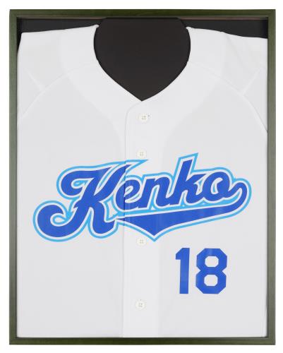 ケンコー(Kenko) 額縁 TシャツユニフォームディスプレイフレームII MTF2-BU 木製フレーム UVカット仕様 W410×H525mm 厚さ13mm以下対応 ハンガー台紙付 日本製 504772