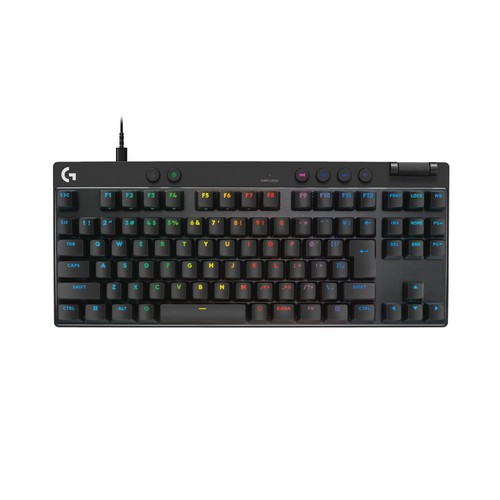 Logicool G ラピッド銃の引き金 PRO X TKL RAPID ゲーミングキーボード アクチュエーションポイント 合わせる能力のある 押下圧 35g 日本語申し合わせ 有線 テンキー受け答え 磁気式アナログ取り替えっこ LIGHTSYNC RGB ゲーミング