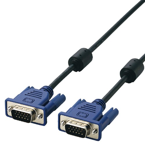 エレコム 見せびらかす有線テレビ D-sub15いの一番 VGA-VGA か細い RoHs相応う 黒いこと CAC-30BK/RS