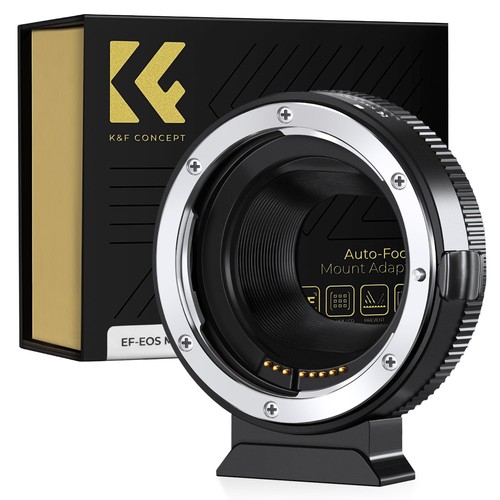 KF CONCEPT 新組みかえる 陰電子マウントアダプタ EF-EOS M キヤノン相応う EF/EF-Sマウント水晶体 → Canon相応う EF Mマウント写真機取り替えっこ EF-EOSM AF役立つこと オート興味の中心 絞り合わせる能力のある 手振れ手を加える EF-EOS R