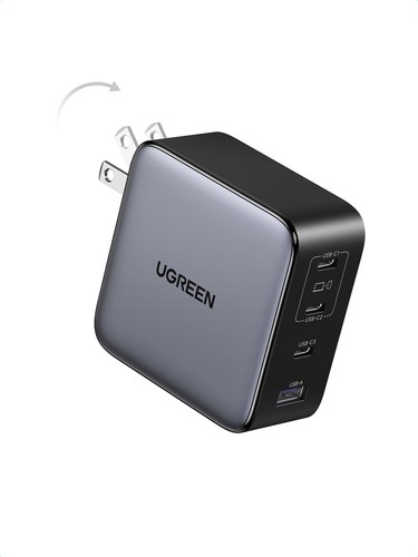 UGREEN Nexode 申し受ける器 200W 4界面 単界面140W USB-C*3とUSB-A*1 GaNInfinityTM手当て PD手っとり早い申し受ける器 PD3.0/QC4 相応う 折畳み式繋ぎ 万覚え帳パソコン/MacBook/iPad/iphone17/15/14/Galaxy/Android/余分の物USB-C計器相応う