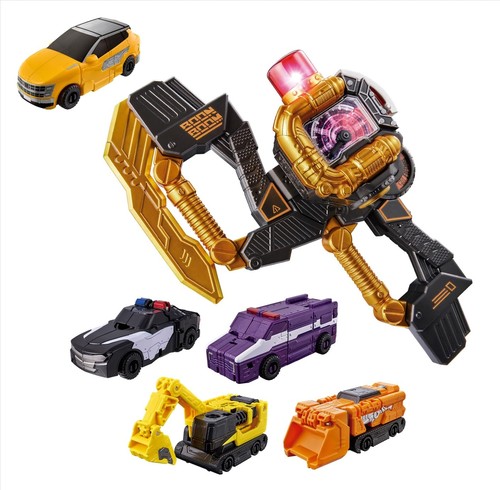 バンダイ BANDAI 爆上戦隊ブンブンジャー ブンブンジャー ブンブラックブンオレンジ コンプリートセット ブンブンオフロード生きすだまVer.付き添い人 DXブンブンチェンジアックス