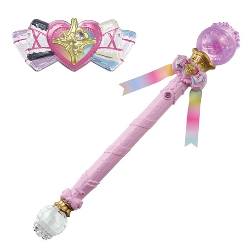 バンダイ BANDAI キミとアイドルプリキュア くるくるまわして 客体年歳 才以上 キラッキランリボンバトン / プリキュアアイドルハートリボンキラキライトセット