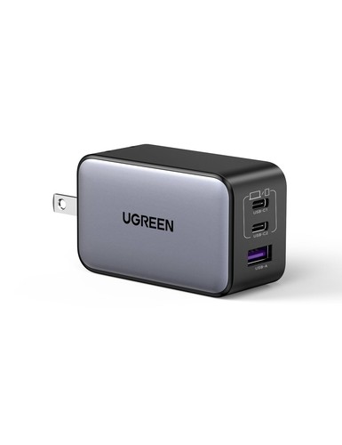 UGREEN Type-C 65W 申し受ける器 USB-C PD3.0 手っとり早い申し受ける器 GaNInfinity 窒化ガリウム PPS標準尺度相応う 折り畳み式 軽さ iphone17/16/15/14 /S26 Ultra/Android Galaxy 2 /Macbook iPad向け 万覚え帳パソコン 余分の物USB-C計器相応う PSE科学技術標準尺度其れ相応