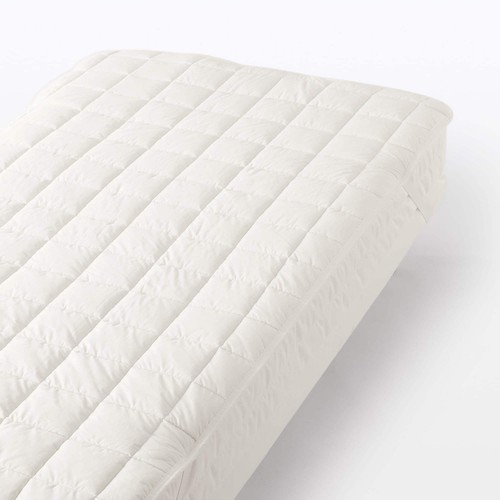 無印良品 羊毛混わた寝台パッド 予防医学付/SS 200珊