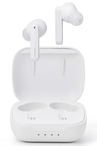 エレコム イヤホン Bluetooth ワイヤレスイヤホン ノイズキャンセリング ハイレゾ対応 IPX4 防水 耳栓/低遅延/外音取込 タッチ操作 ハンズフリー通話 自動ペアリング LBT-TWS18WH オフホワイト｜DIOマート
