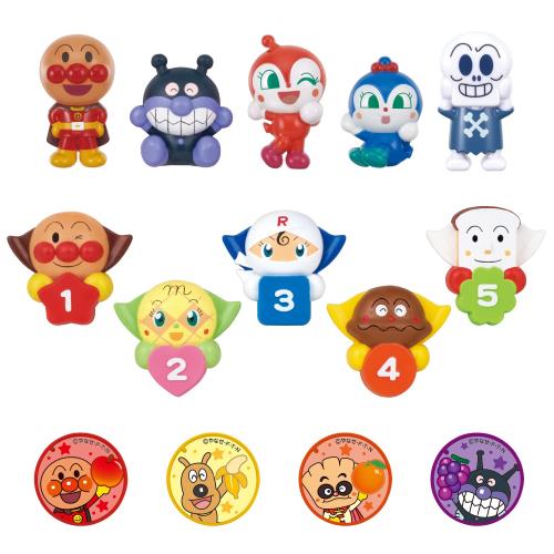 おへやでもおふろでも！ピタッとくっつく♪アンパンマンとなかまたち知育セット 対象年齢 3才以上