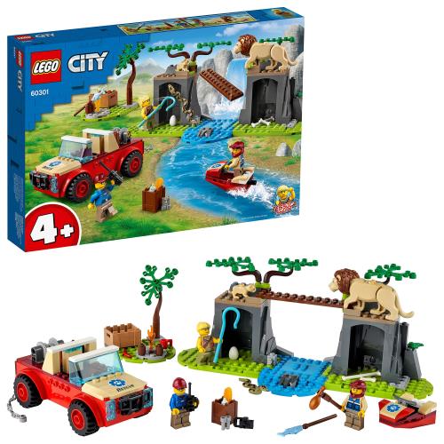 レゴ(LEGO) シティ どうぶつレスキュー オフローダー 60301 手あそび 立ちはだかる 差し上げ物 毛の荒物 どうぶつ 御坊っちゃん うしろ帯 4歳以上