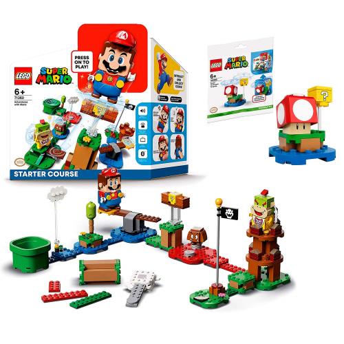 製造業者排他的権利 レゴ(LEGO) 百貨店マリオ レゴ(R)マリオ と ぼうけんのはじまり ～ クランク仕掛ける 71360+百貨店茸 ミニ仕掛ける 付き添い人 セット-ブロック-おもちゃ