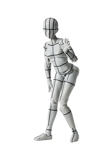 TAMASHII NATIONS S.H.フィギュアーツ ボディちゃん -スポーツ- Edition -ワイヤーフレーム-(Gray Color Ver.) 約135mm PVCABS製 塗装済み可動フィギュア