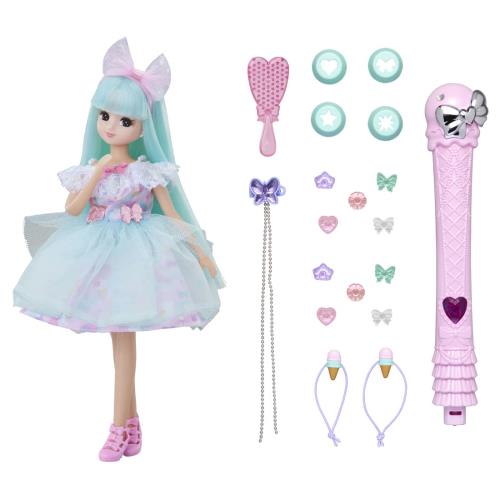 タカラトミー 『 リカちゃん ドール キラっとカラチェン ジェラートリカちゃん (初回トッピンジュエル増量版) 』 着せ替え お人形 おままごと おもちゃ 3歳以上 玩具安全基準合格 STマーク認証 Licca TAKARA TOMY