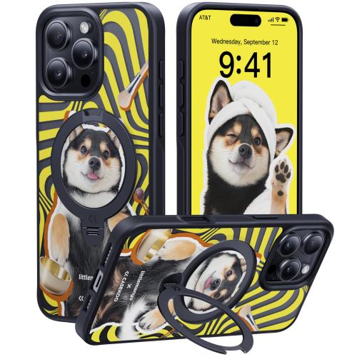 透き通る御膳上等感・定点360°回転させるCASEKOO iPhone 16 Pro Max 用容れもの 柴犬 犬猥りがましい 米軍MIL判定基準 相応う感 MagSafe相応う 最大限度25W手っとり早い申し受ける相応う 横縦合い性 角度自在 超強磁気力 耐衝撃 高耐久性 さあ美大広間付