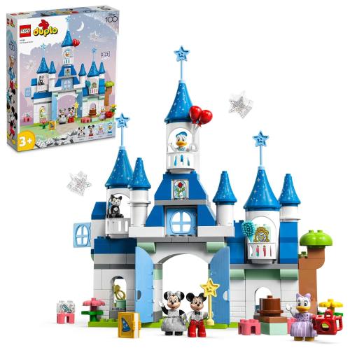 レゴ(LEGO) デュプロ 3インチ1 まほうのお城 遊び道具 遊び道具 差し上げ物 生まれ落ちる日 差しつかえる 知育 クリスマス お坊っちゃん 御姉さん 赤ちゃん 1歳半 2歳 6歳 赤ちゃん ごっこ命のせんたく おままごと ウォルトディズニー グッズ 10998
