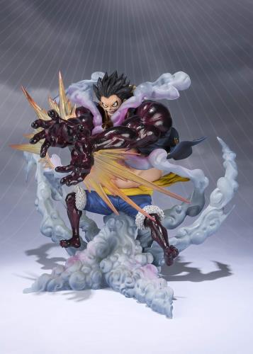 TAMASHII NATIONS フィギュアーツZERO ONE PIECE エテ公・D・ルフィ-歯車4-百獣の王・バズーカ - 約180粍 ABSPVC製 ペンキ塗り済み研ぎ澄ます品図形