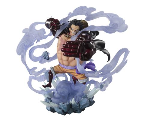 TAMASHII NATIONS フィギュアーツZERO ONE PIECE [超激戦]エテ公・D・ルフィ -歯車4 三旗がしら 鬼ヶ島生きすだま決戦- 約210粍 PVC・ABS製 ペンキ塗り済み遣っ付ける品図形