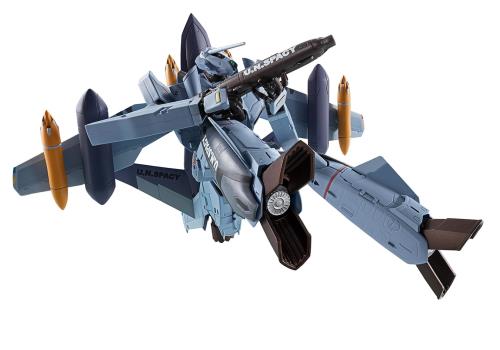 TAMASHII NATIONS HI-METAL R マクロスゼロ VF-0Aフェニックス(工藤シン機) + QF-2200D-B ゴースト 約140mm ABSダイキャストPOM製 塗装済み可動フィギュア｜DIOマート