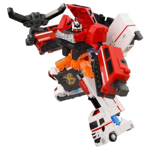 タカラトミー(TAKARA TOMY) トミカ ジョブレイバー TJBDX ハイパーレスキューブレイバー レッドサラマンダー\u0026スーパーアンビュランス DX仕掛ける ミニカー 遊び道具 3歳以上
