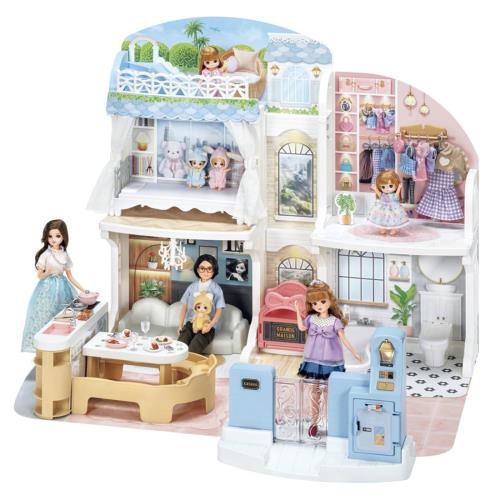 タカラトミー(TAKARA TOMY) リカお父ちゃん 語りあうオート鍵を掛ける 2階建てのグラン・メゾン (初回版) 着せ替え おままごと 手あそび 3歳以上 日本手あそび大賞2025 共遊玩具分け取り 大賞
