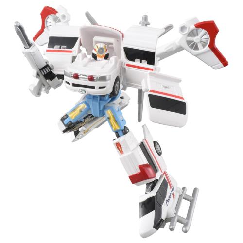 タカラトミー(TAKARA TOMY) トミカ ジョブレイバー TJBDX ユナイトメディブレイバー 救急車＆ドクターヘリ 合体セット ミニカー おもちゃ 3歳以上