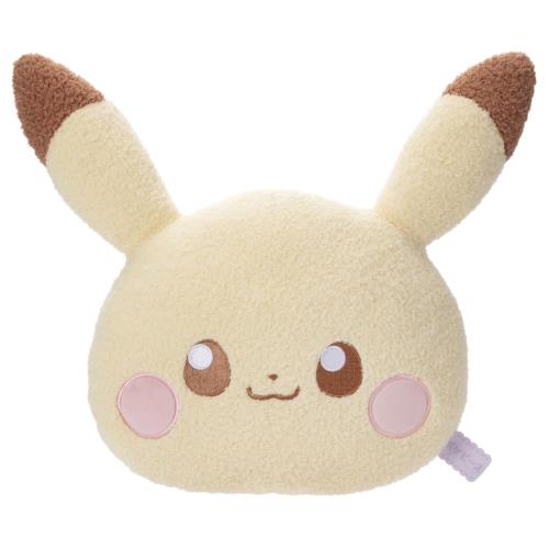 ポケピース ぬいぐるみフェイスクッション ピカチュウ ぬいぐるみ幅約39cm