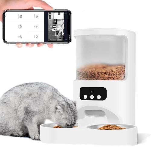 楽天市場】スマートペットフィーダー 給餌器 カメラ付き ねこ 猫 犬