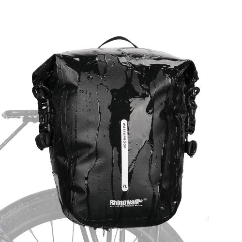 楽天市場】Rhinowalk 自転車用サイドバッグ 防水 40L大容量 リアバッグ
