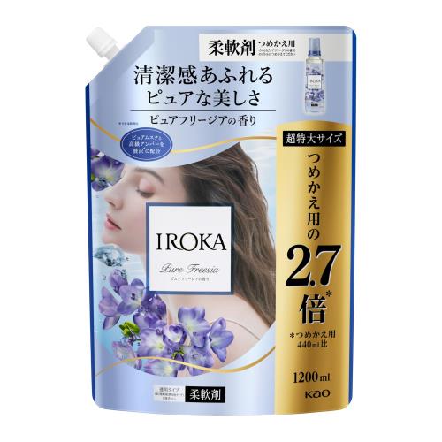 フレアフレグランス IROKA ピュアフリージア つめかえ 1200ml画像