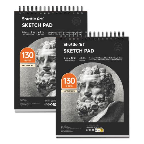 楽天市場】【送料無料】Shuttle Art スケッチブック 130枚 2冊