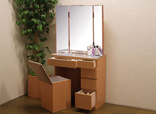 Dios Sc Dresser Triple Mirror Stool Desk With A Mirror Outlet