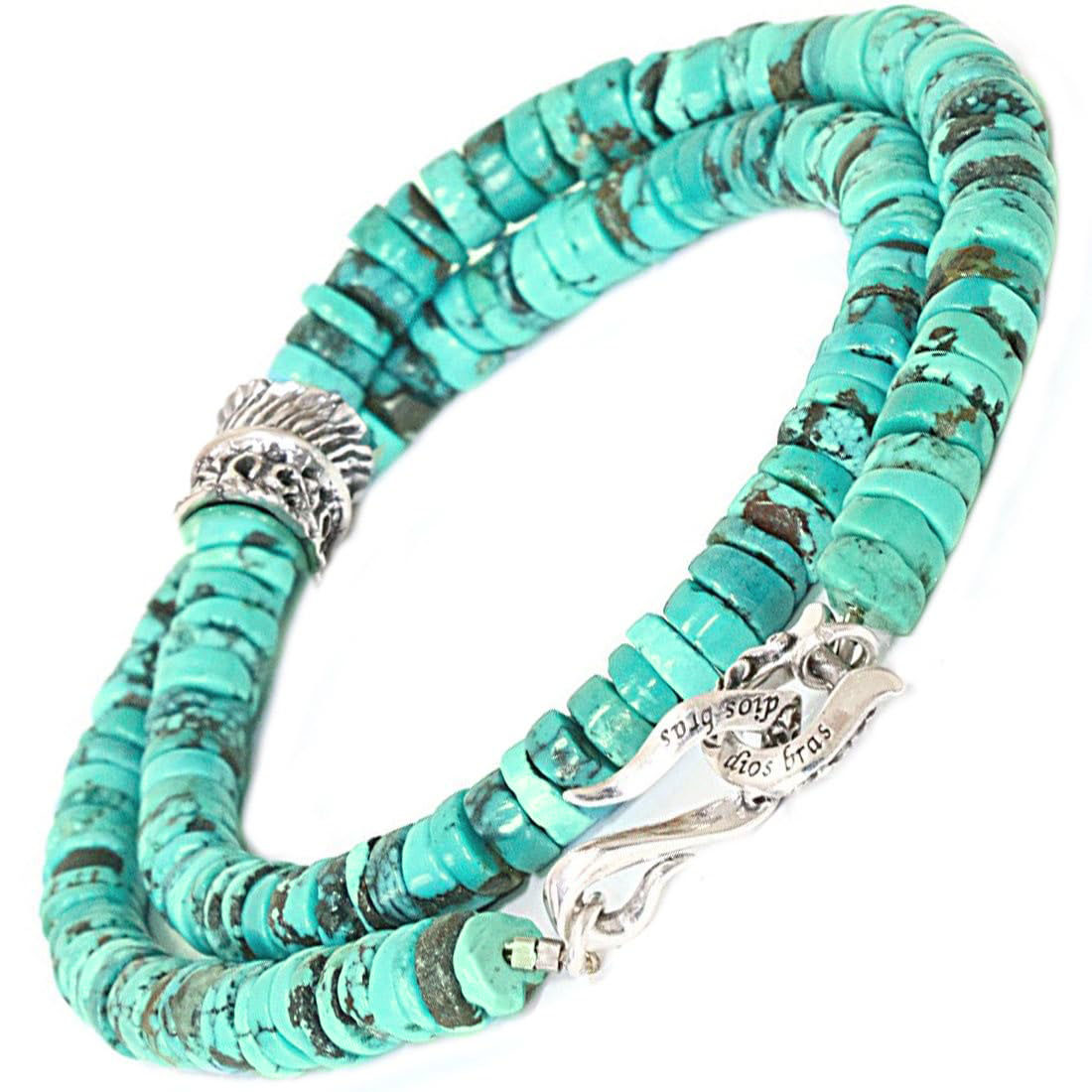 楽天市場】ネックレス ターコイズ ビーズ ネックレス 最大6mm幅