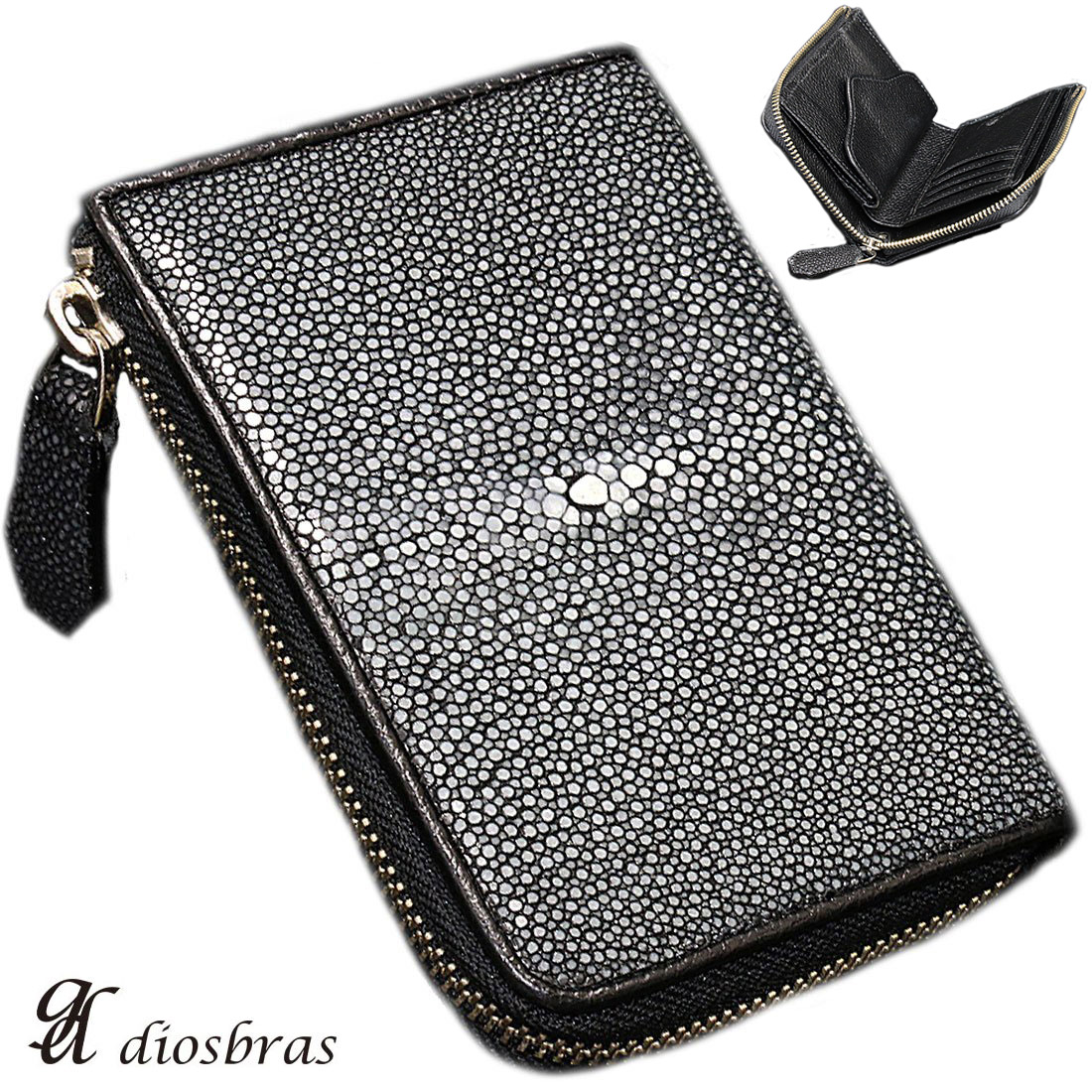 エイ革 長財布 黒 Amazon | スタースティングレイ 長財布 黒 エイ革 本革 ラウンド