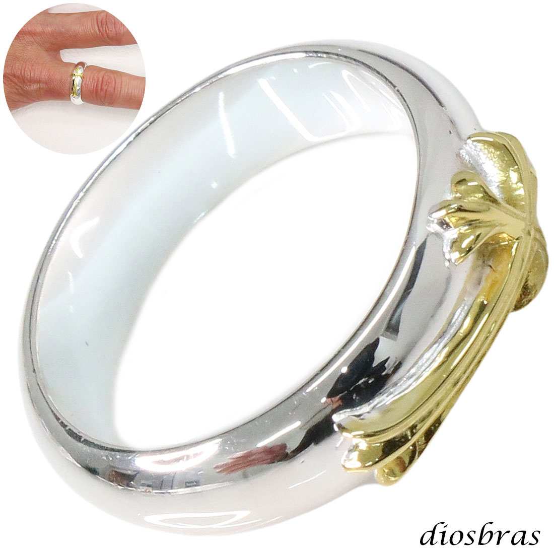 シルバー925 シルバーリング ゴールド メンズ クロス 十字架 シンプルクロス スターリングシルバー ゴシック 指輪 ring silver925 銀 シルバーアクセサリー 男性 女性 レディース シンプル ピンキー メール便なら全国送料無料