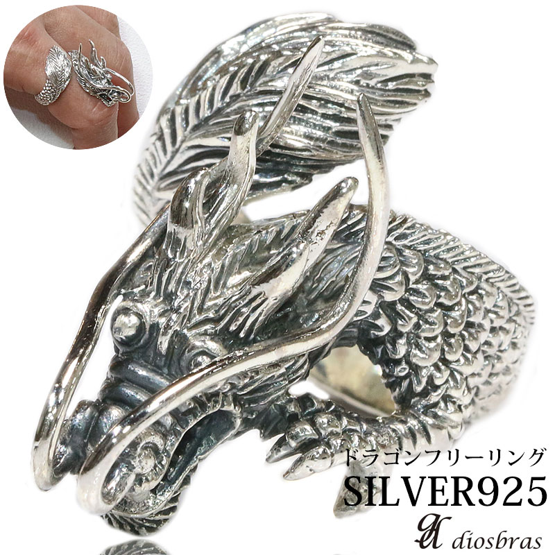 しろがね色925 指環 輪っか   火竜 龍 竜 しろがね色 ゴシック しろがね色付属物 メンズ しろがね色輪っか しろがね色925 メンズ付属物 大層らしい大きさ 無償性大きさ 電子メイル便なら全国貨物輸送無料
