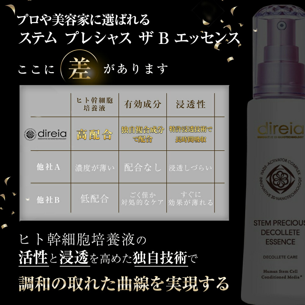 98%OFF!】 ステムプレシャス ザ Bエッセンス 80ml direia ディレイア