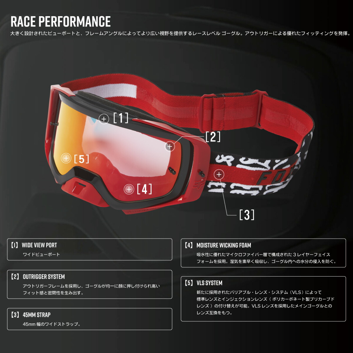 togashiFOXMXエアースペースゴーグルストレイロールオフフローイエロー